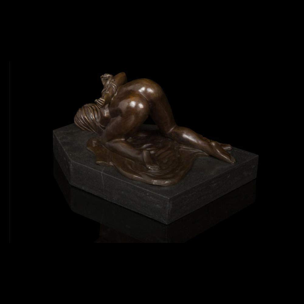 Amazon.co.jp: 彫刻ブロンズ彫刻ヌードバンドル女性像の置物の装飾